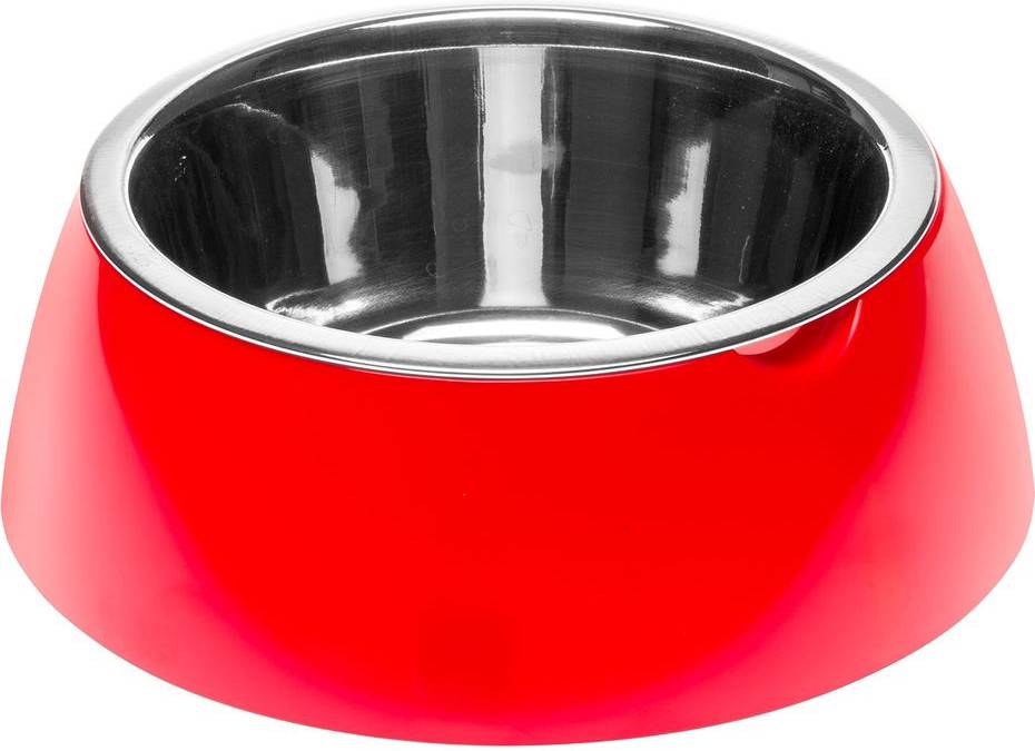 

Ferplast металлическая миска JOLIE M на пластиковой подставке (красная, 0,85 л)
