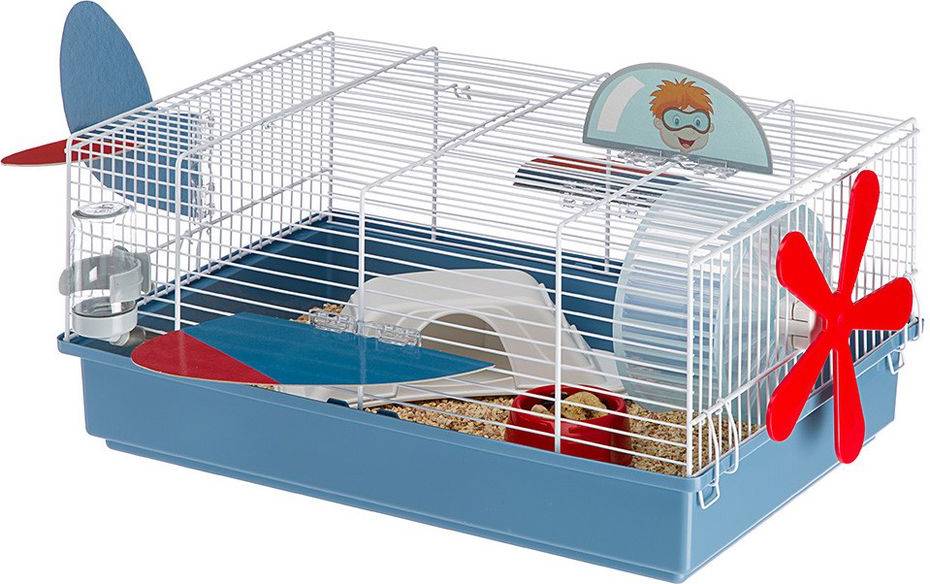 

Ferplast CRICETI 9 PLANE x1 клетка для грызунов металл голубой (46x29,5x23 см)