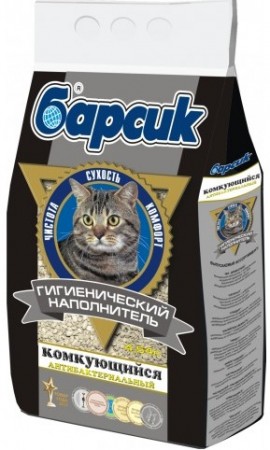 

Барсик комкующийся наполнитель для кошек (1*3) (4,54 л)