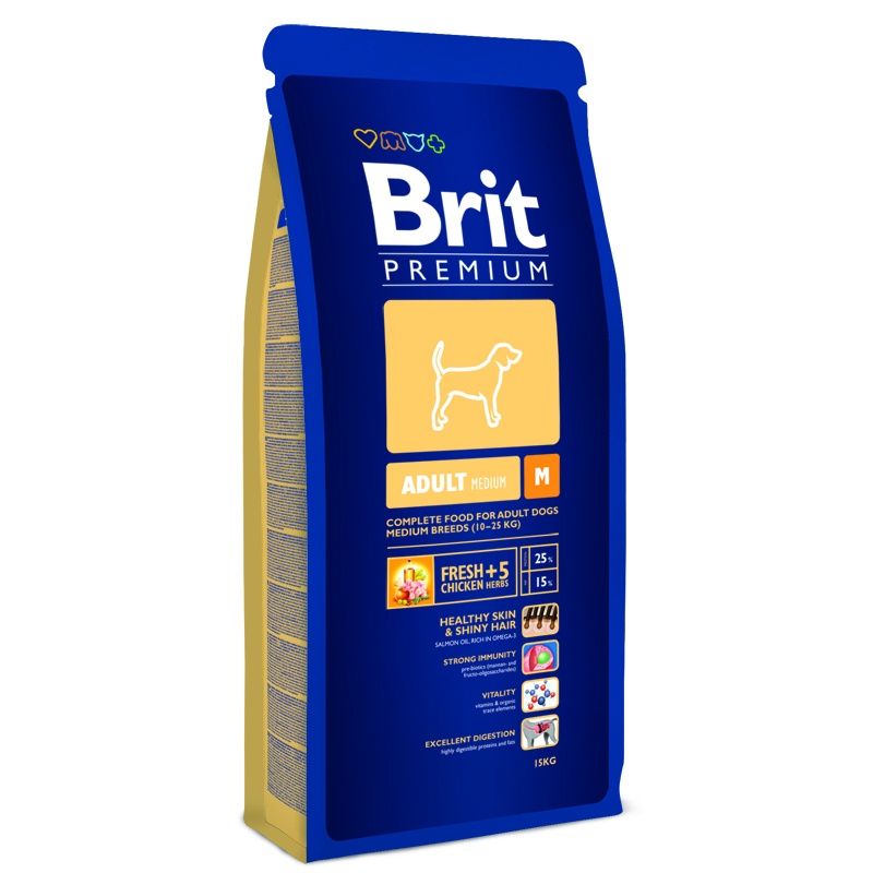 

Brit Premium М сухой корм для собак средних пород (3 кг)