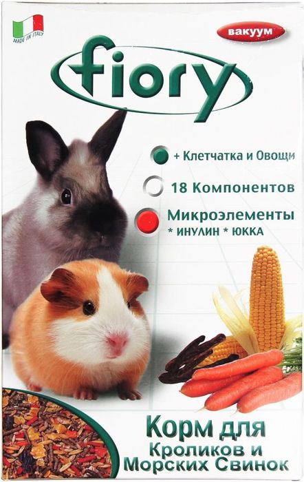 Fiory корм для кроликов и морских свинок, смесь (850 г)