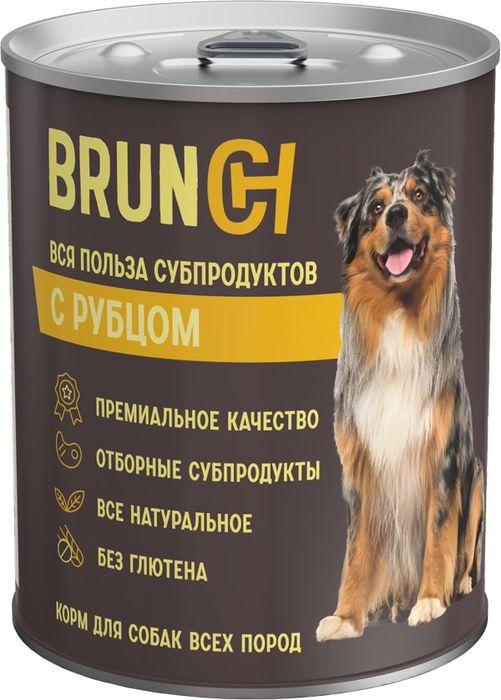 

Brunch влажный корм для собак всех пород, с рубцом (340 г)