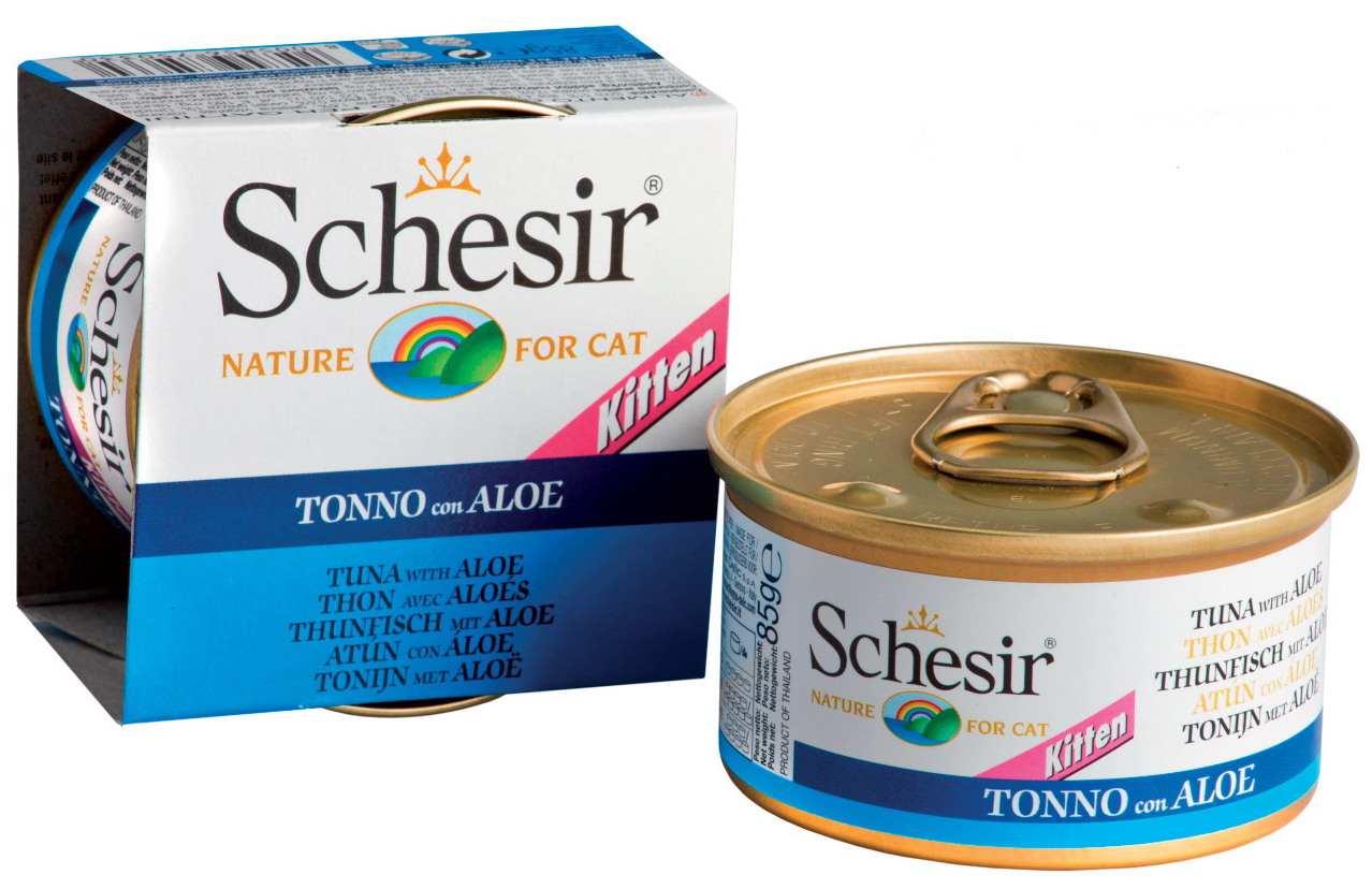 

Schesir консервы для котят с тунцом и алоэ (85 г)