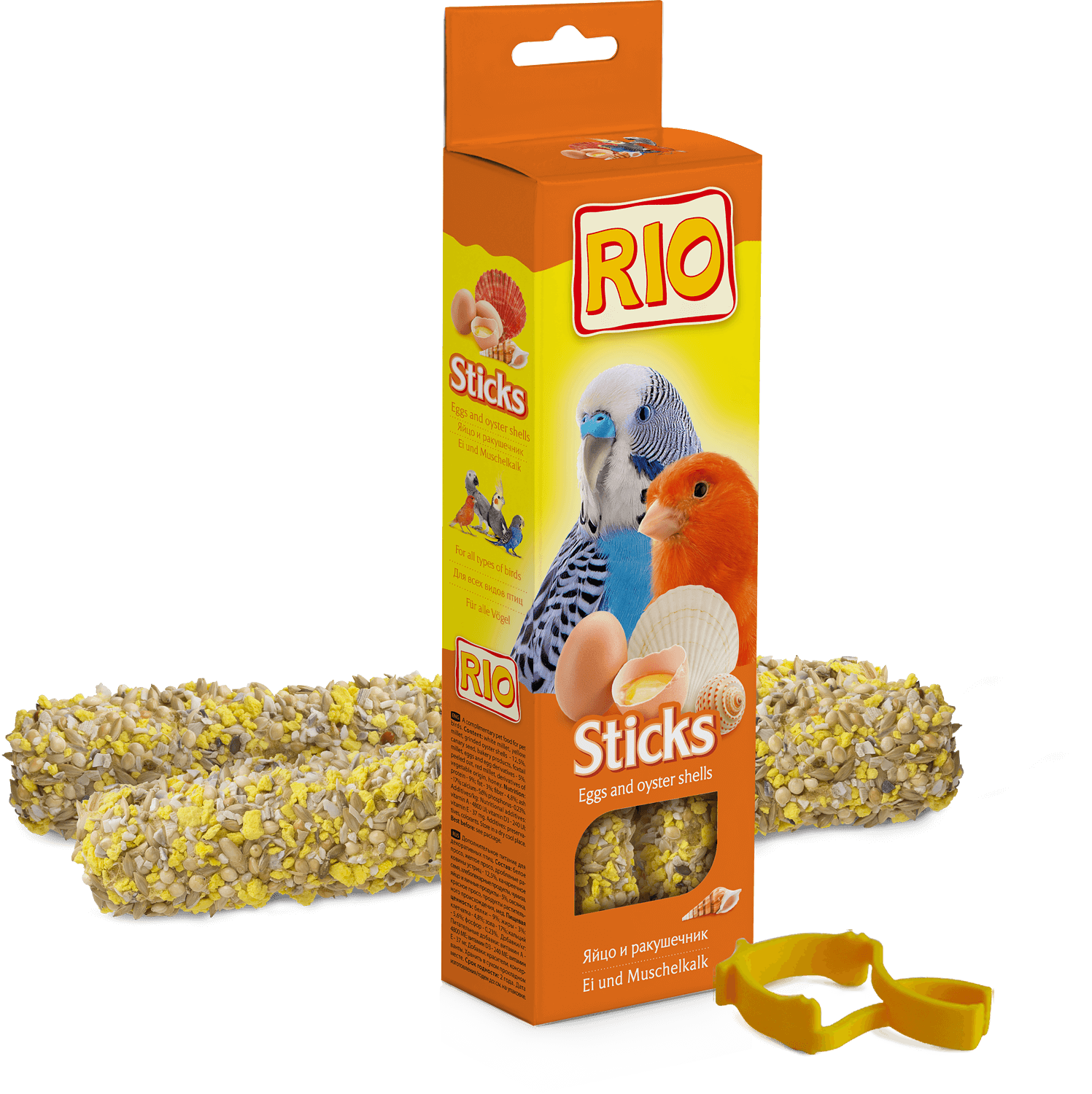 

РИО Rio лакомство палочки яйцо с ракушечником для птиц (2х40 г)