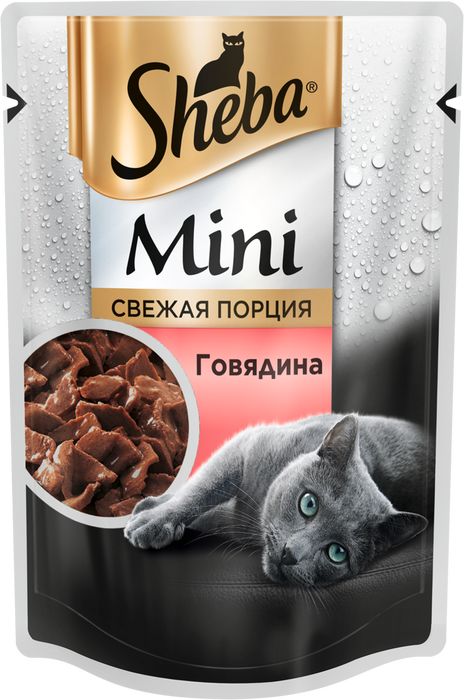 

Sheba Mini влажный корм для кошек с говядиной (50 г)