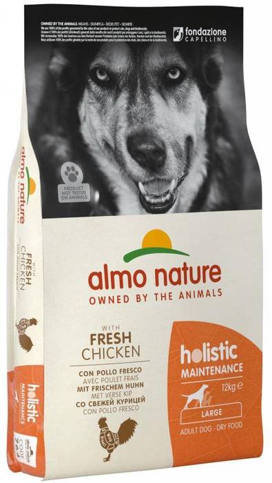 

Almo Nature корм для собак крупных пород Holistic, курица (12 кг)