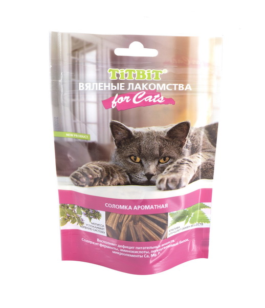 

TiTBiT Вяленые лакомства соломка ароматная для кошек (40 г)