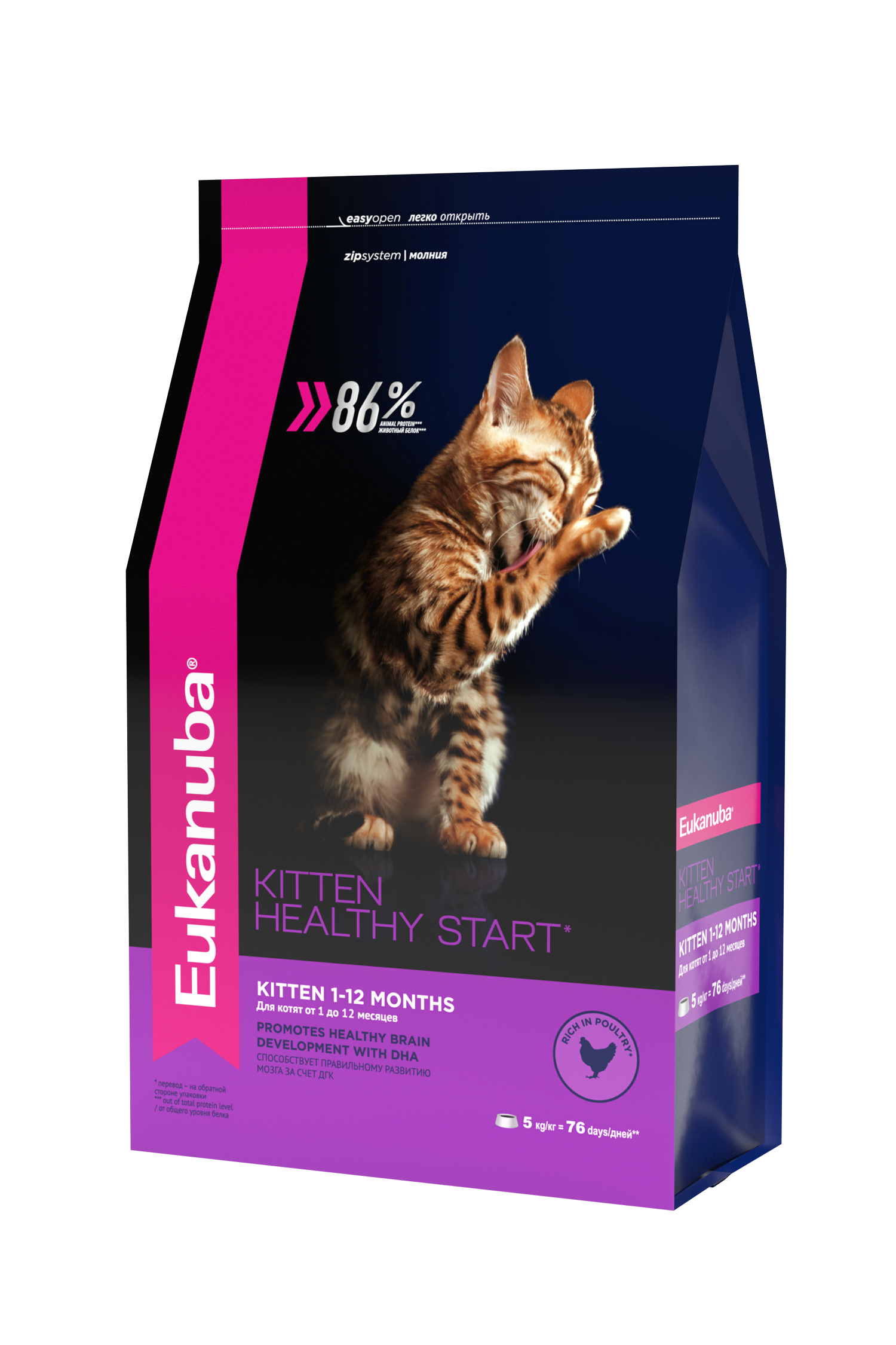 

Eukanuba Kitten сухой корм для котят с курицей (400 г)