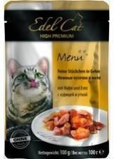 

Edel Cat консервы для кошек нежные кусочки курица и утка в желе (100 г)