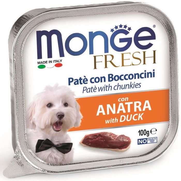 

Monge Dog Fresh влажный корм для собак с уткой (100 г)