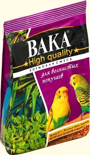 

Вака High Quality сухой корм для волнистых попугаев (500 г)