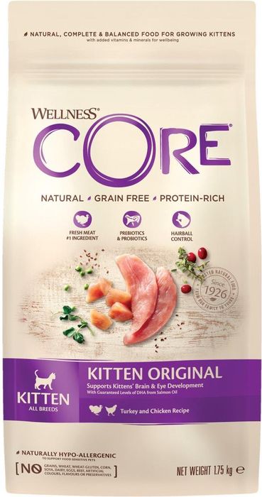 Wellness CORE корм для котят, индейка с лососем (1,7 кг)