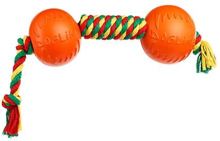 

Doglike Гантель средняя канат игрушка для собак, текстиль, цветной (53x26 см)