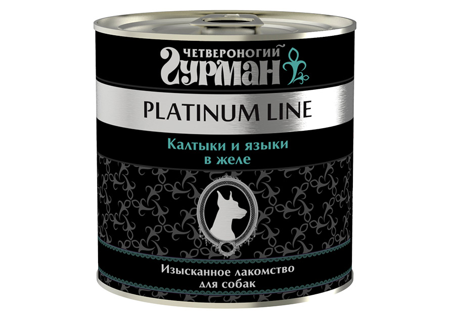 

Четвероногий Гурман Platinum консервы для собак с калтыками и языком (240 г)
