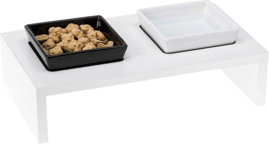 

Ferplast деревянная подставка MAKI 01 с керамическими мисками (40х21х13 см)