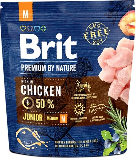 

Brit Premium корм для щенков средних пород, курица (15 кг)
