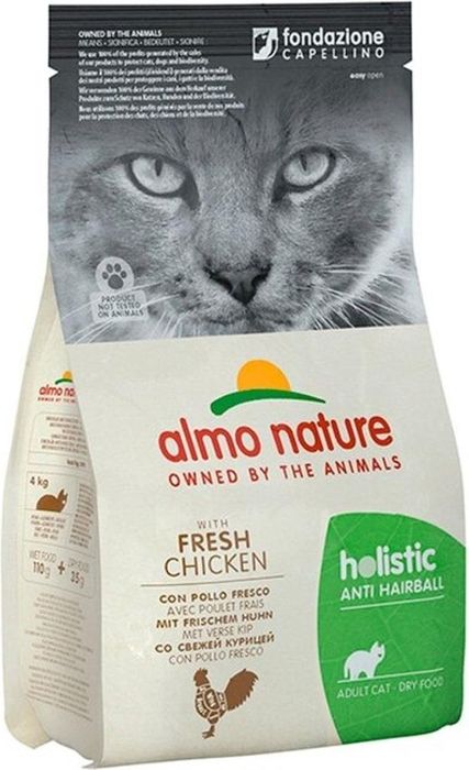 

Almo Nature корм для кошек Holistic для вывода шерсти, с курицей, с рисом (2 кг)
