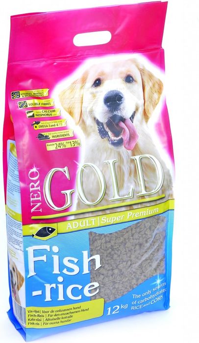 

Nero Gold корм для собак, для здоровья костей и суставов, кожи и шерсти, рыба, с рисом (2,5 кг)