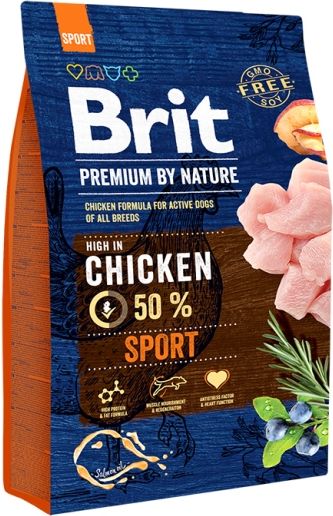 

Brit Premium корм для активных взрослых собак всех пород, курица (3 кг)