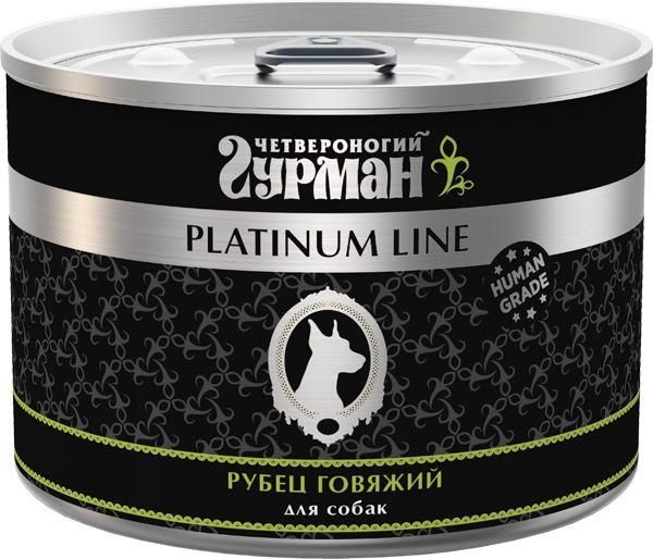 

Четвероногий Гурман Platinum line влажный корм для собак, рубец говяжий (525 г)