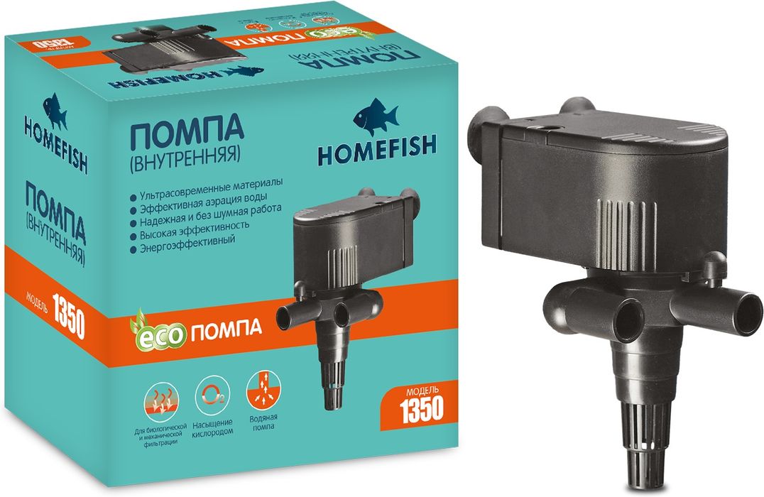 Homefish 1350 помпа для аквариума до 200 л (1 шт)