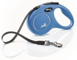 

Flexi New Classic рулетка ремень для собак весом до 15 кг, синий (5 м)