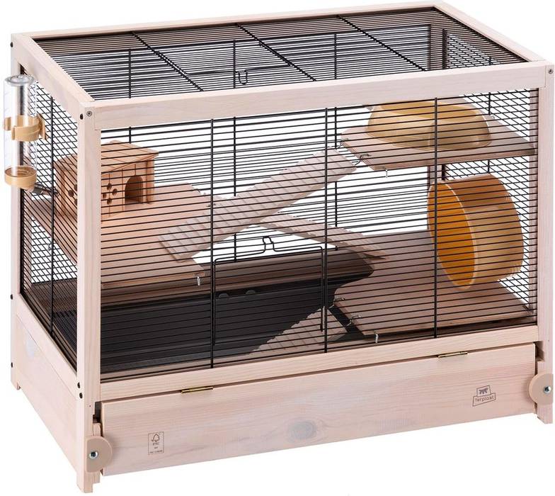 

Ferplast клетка HAMSTERVILLE NERA для хомяков (60х34х49 см)