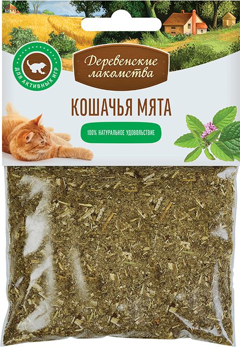

Деревенские лакомства кошачья мята для кошек (15 г)