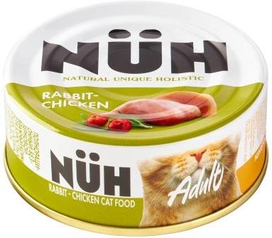 

NUH влажный корм для кошек, беззерновой, кролик и цыпленок (100 г)