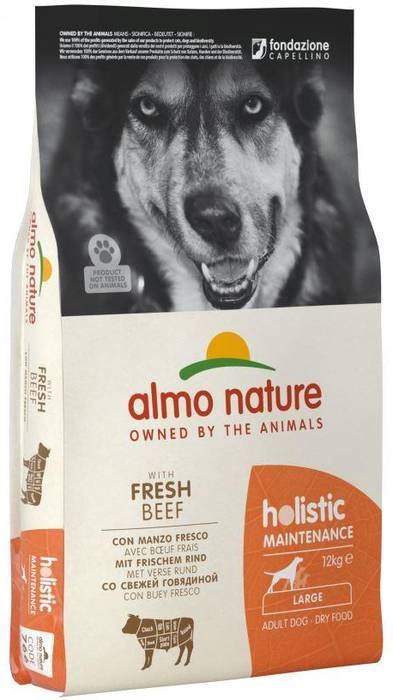 

Almo Nature корм для собак крупных пород Holistic, говядина (12 кг)