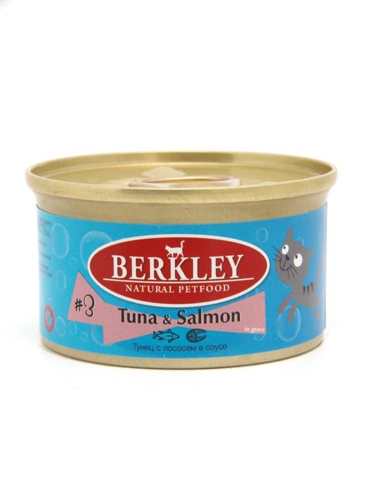 

Berkley №3 влажный корм для кошек, тунец с лососем (85 г)