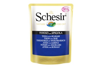 

Schesir влажный корм для кошек с тунцом и морским окунем (50 г)