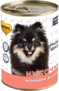 

Мнямс консервы для собак Красивая шерсть с ягненком в соусе (400 г)