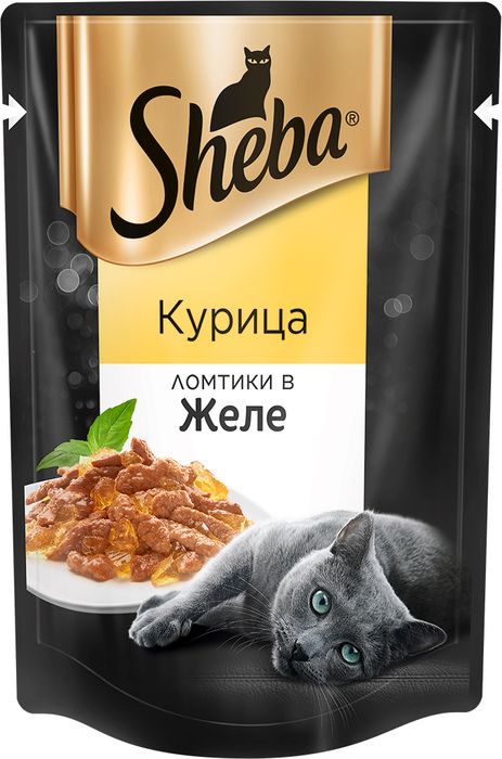 

Sheba Pleasure влажный корм для кошек ломтики в желе с курицей (85 г)