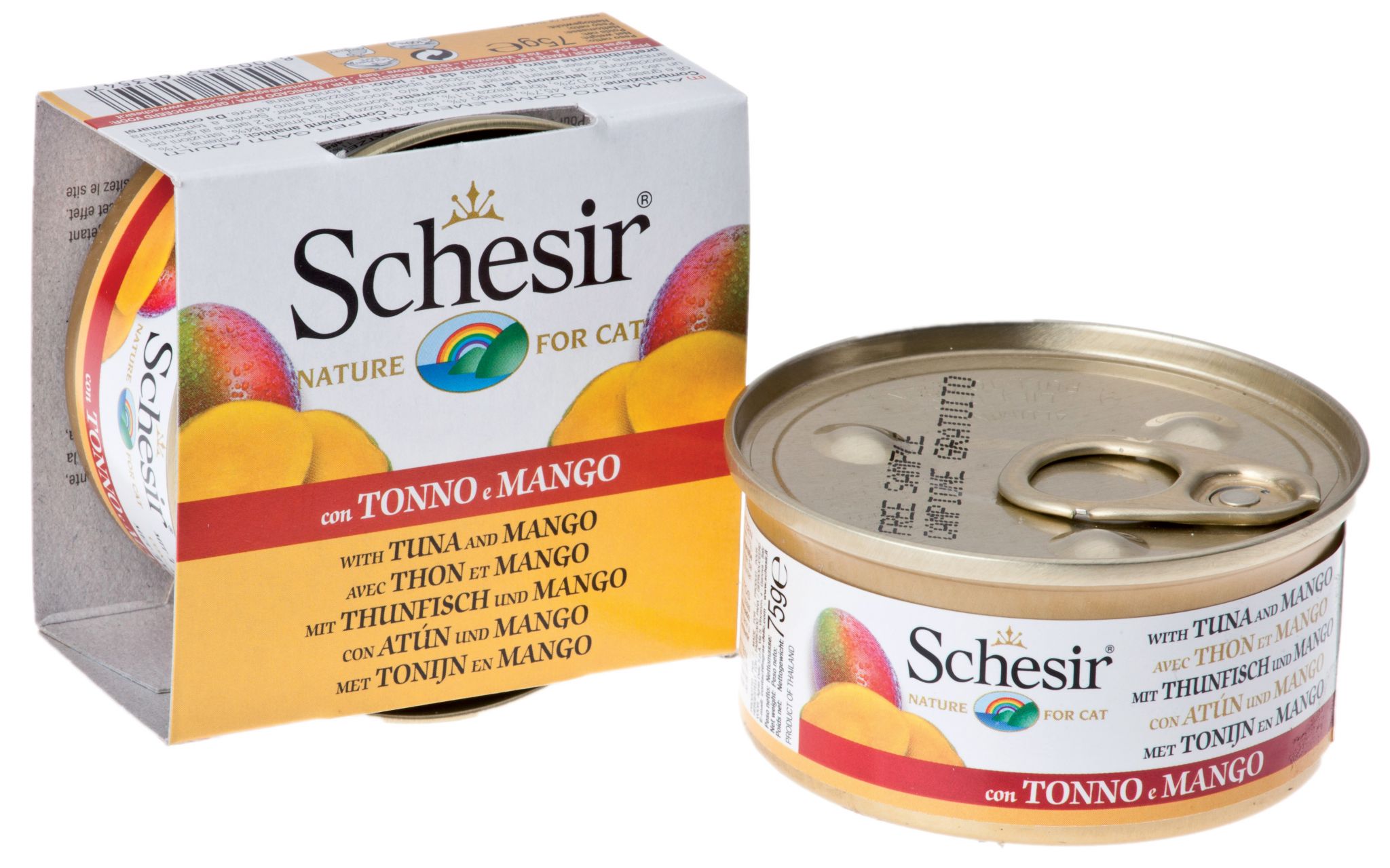 

Schesir консервы для кошек с тунцом и манго (75 г)