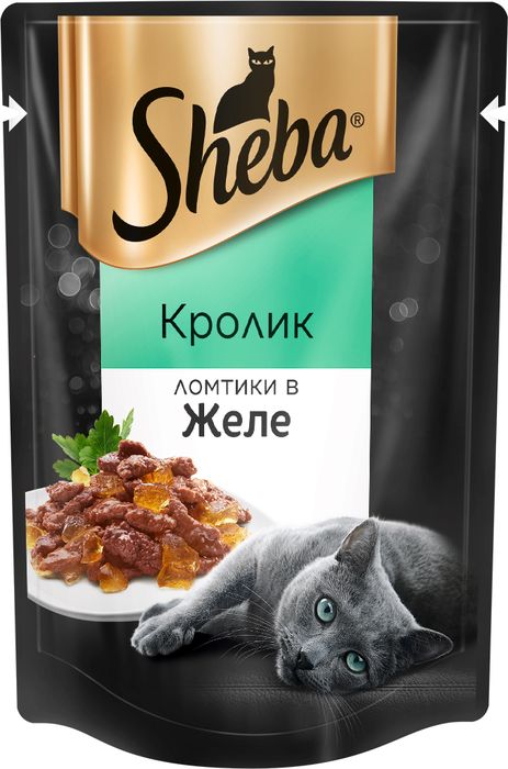

Sheba Pleasure влажный корм для кошек ломтики в желе с кроликом (85 г)
