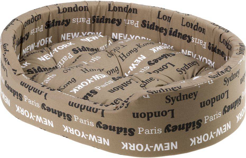 

Ferplast софа DANDY 55 C. для собак и кошек Города (коричневая, 55х41х15 см)