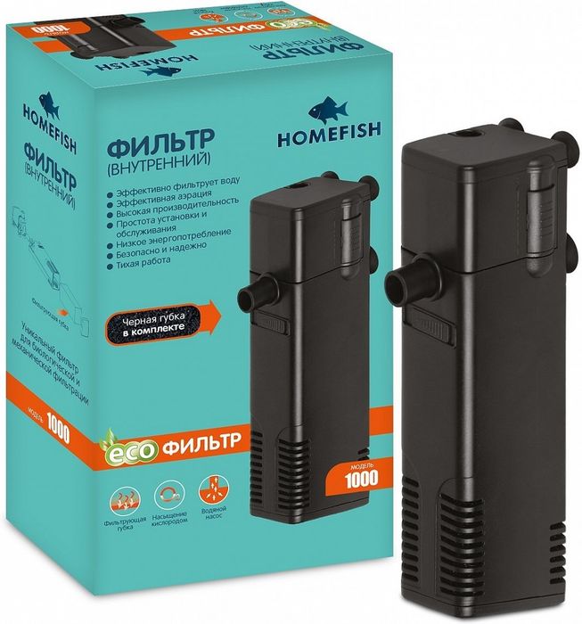 

Homefish 1000 фильтр для аквариума до 80 л (1 шт)
