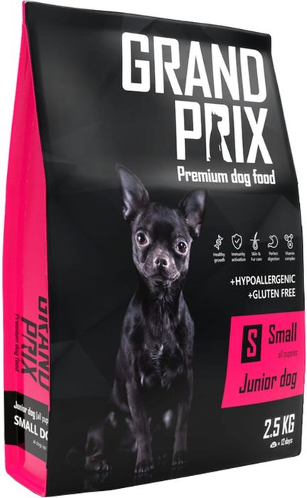 

Grand Prix корм для щенков мелких пород, курица (2,5 кг)
