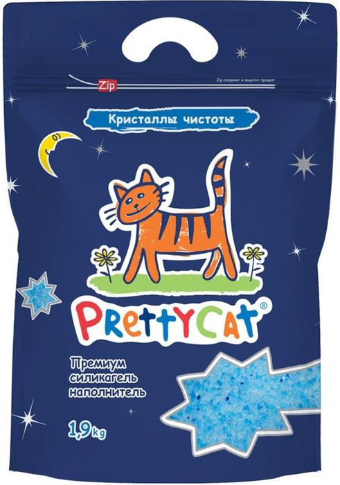 

PrettyCat Кристаллы чистоты наполнитель силикагелевый (1,9 кг)