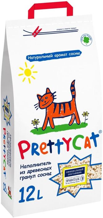 

PrettyCat Wood Granules наполнитель древесный (12 л)