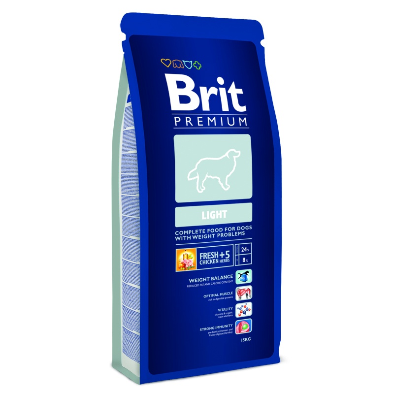 

Brit Premium Light сухой корм для собак склонных к полноте (15 кг)