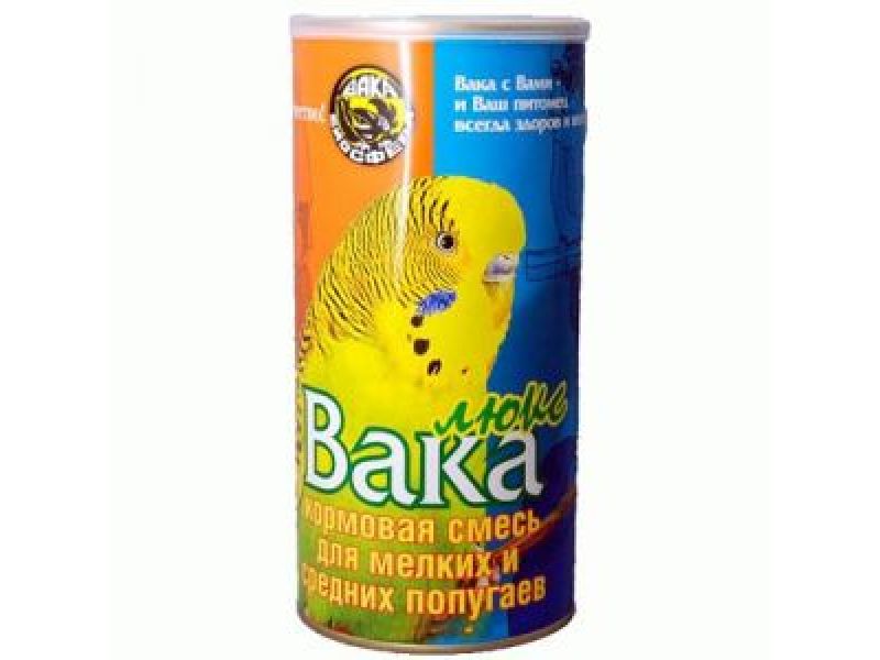 

Вака Люкс сухой корм для мелких и средних попугаев (1000 г)