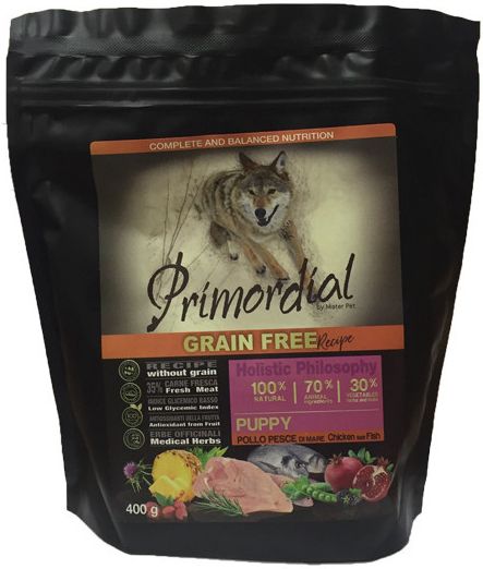 

Primordial корм для щенков всех пород, курица, рыба (400 г)
