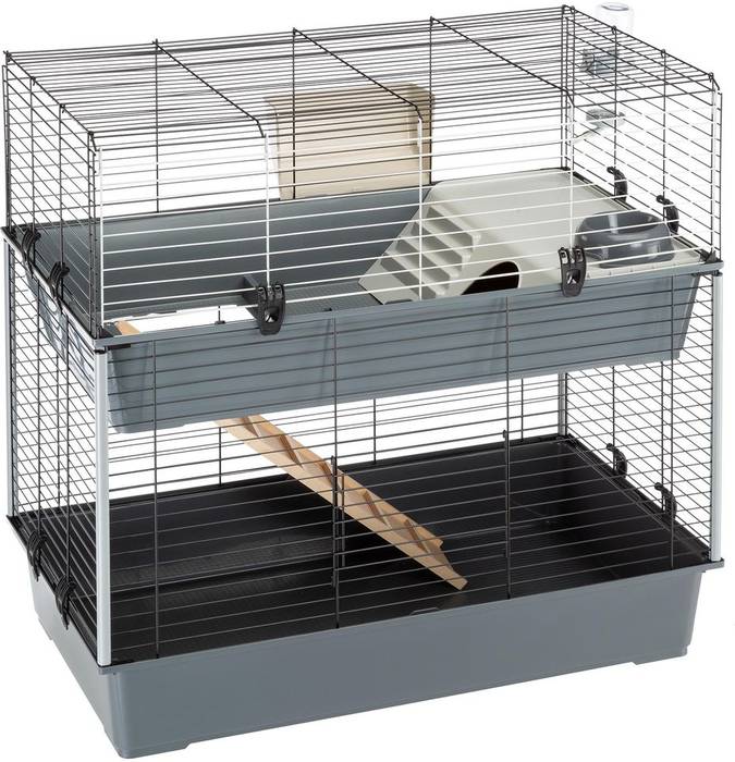 

Ferplast клетка RABBIT 100 DOUBLE двухэтажная для кроликов (95х57х93 см)