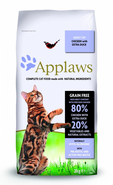 

Applaws сухой корм для взрослых кошек всех пород, беззерновой, с курицей, уткой и овощами (7,5 кг)
