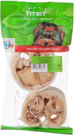 

TiTBiT лакомство для собак, крутон говяжий (мягкая упаковка) (172 г)
