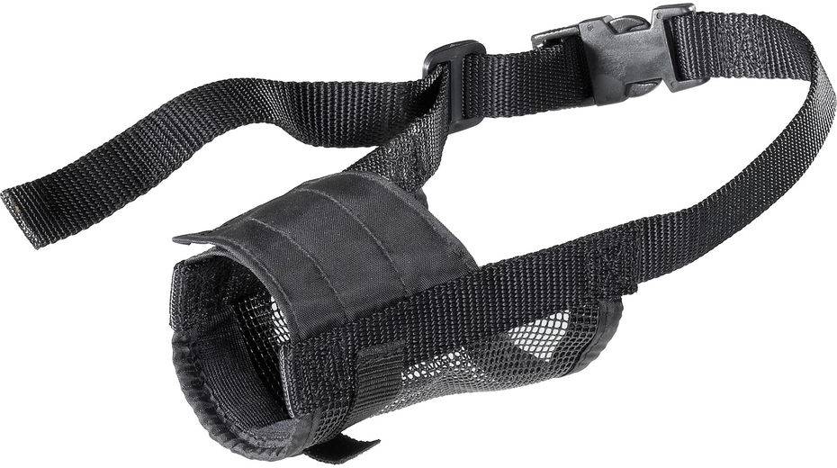 Ferplast мягкий намордник MUZZLE NET MEDIUM с сеткой для собак (10х5 см)