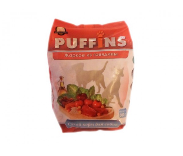 Puffins сухой корм для собаки жаркое из говядины (15 кг)