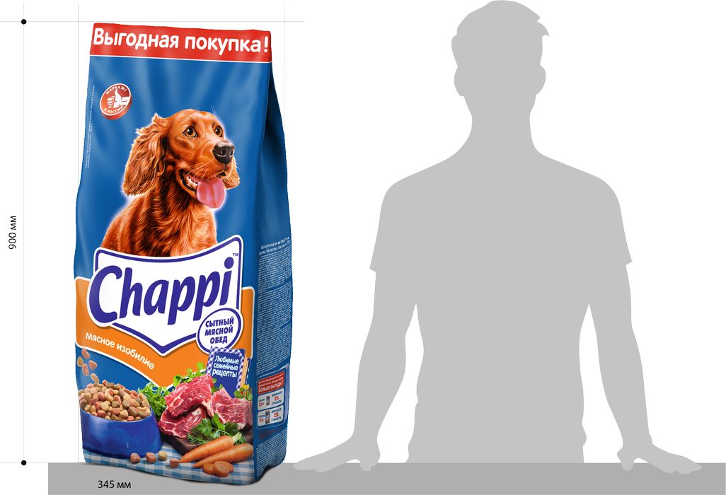 

Chappi Мясное изобилие сухой корм для собак (2.5 кг)